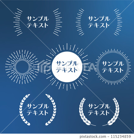 Night background frame set 115234859