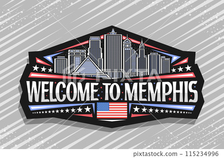 Vector logo for Memphis 115234996