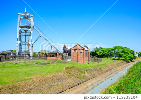 Miyahara Pit of Miike Coal Mine in early summer, Omuta City, Fukuoka Prefecture Miyahara Pit of Miike Coal Mine in early summer, Omuta City, Fukuoka Prefecture 115235104