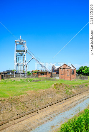 Miyahara Pit of Miike Coal Mine in early summer, Omuta City, Fukuoka Prefecture Miyahara Pit of Miike Coal Mine in early summer, Omuta City, Fukuoka Prefecture 115235106