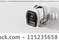 Security CCTV camera. Scan the area for surveillance purposes. technology and innovation concept.  115235658