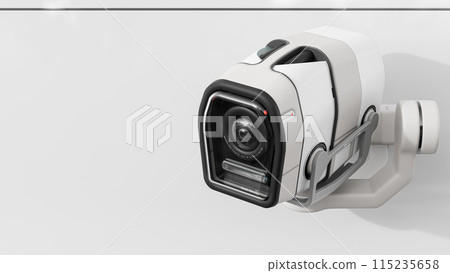 Security CCTV camera. Scan the area for...-插圖素材 [115235658] - PIXTA圖庫