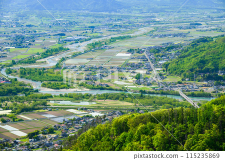 View of Azumidaira from Mount Nagamine [Azumino City] 115235869