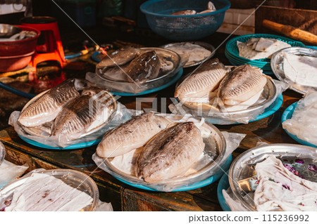 韓國扎嘎其市場濕市場魷魚 115236992