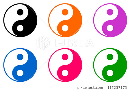 Round Tai Chi symbol Round Tai Chi symbol 115237173