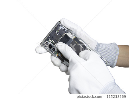 Image of a smartphone removed from the back, smartphone repair 115238369