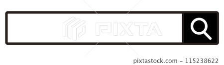 Search bar, search box, search field illustration material 115238622