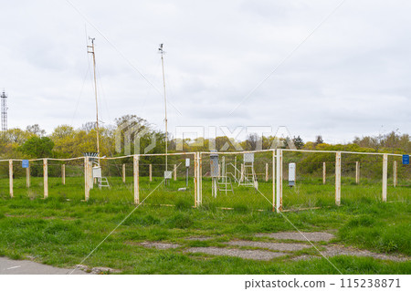 Hydro meteorological station in the spring. Baltiysk, Kaliningrad region 115238871