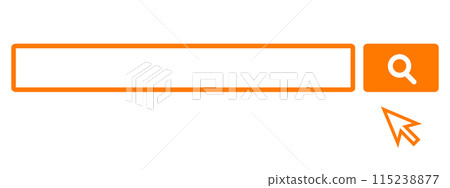 Search bar, search window, search field and arrow illustration material 115238877