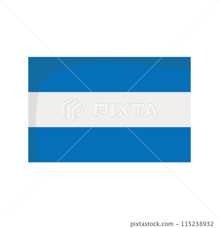 Maritime flag to represent the letter J isolated on white background Vector Illustration 115238932