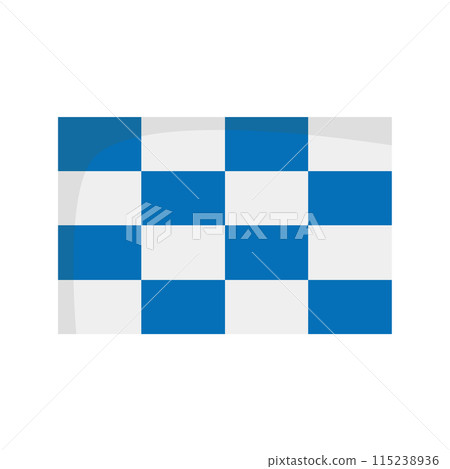 Maritime flag to represent the letter N isolated on white background Vector Illustration Maritime flag to represent the letter N isolated on white background Vector Illustration 115238936