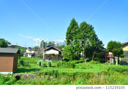 信濃鐵道北信濃線從古間站到妙高高原站的車窗景觀(2022年夏季) 信濃鐵道北信濃線從古間站到妙高高原站的車窗景觀(2022年夏季) 115239105