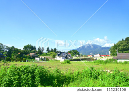 Scenery from the train window on the Shinano Railway Kita-Shinano Line from Furuma Station to Myoko-Kogen Station (Summer 2022) 115239106