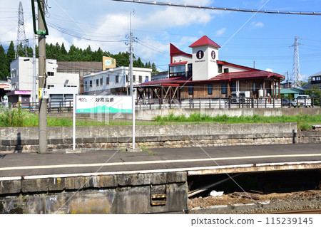 信濃鐵道北信濃線從古間站到妙高高原站的車窗景觀（2022年夏季） 115239145