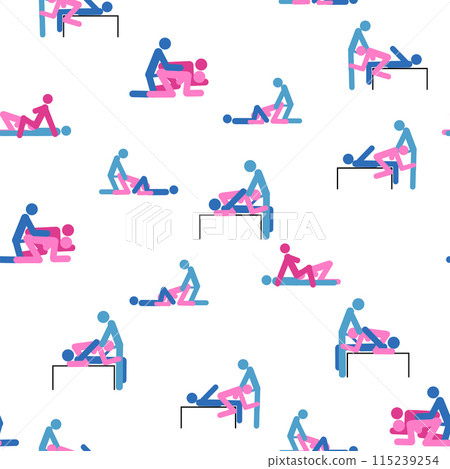 Kama Sutra, seamless pattern, design, poster, fabric. Kamasutra, sketchy poses for making love. Set. Kama Sutra, seamless pattern, design, poster, fabric. Kamasutra, sketchy poses for making love. Set. 115239254