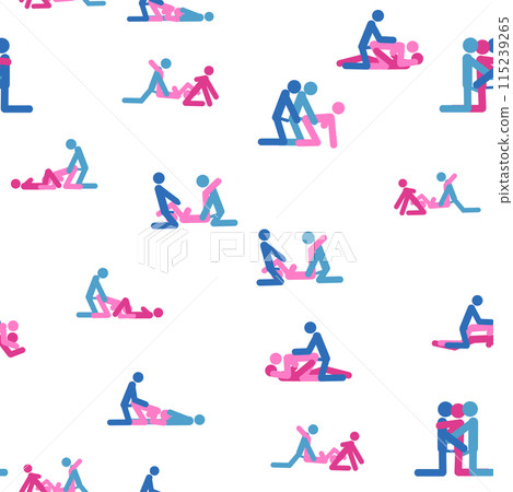 Kama Sutra, seamless pattern, design, poster, fabric. Kamasutra, sketchy poses for making love. Set. Kama Sutra, seamless pattern, design, poster, fabric. Kamasutra, sketchy poses for making love. Set. 115239265