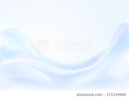 波浪圖案背景，如布料懸垂，柔和的藍光 115239460