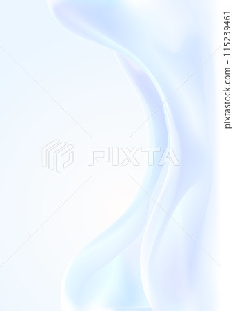 Vertical background of wave pattern like fabric drape, soft blue light Vertical background of wave pattern like fabric drape, soft blue light 115239461