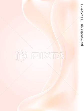 Vertical background of wave pattern like fabric drape, soft pink light Vertical background of wave pattern like fabric drape, soft pink light 115239531