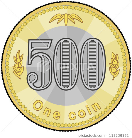 500 yen coin 500 yen coin 115239551