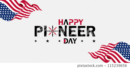 True Captivating Beautiful And Stunning Vector Design for Pioneer Day Celebration 115239656