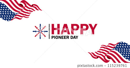 True Captivating Beautiful And Stunning Vector Design for Pioneer Day Celebration 115239761