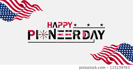 True Captivating Beautiful And Stunning Vector Design for Pioneer Day Celebration 115239763