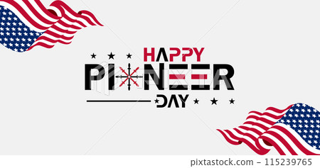 True Captivating Beautiful And Stunning Vector Design for Pioneer Day Celebration True Captivating Beautiful And Stunning Vector Design for Pioneer Day Celebration 115239765