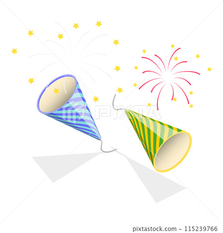 3D Isometric Flat Set of Party Items. Item 2 3D Isometric Flat Set of Party Items. Item 2 115239766