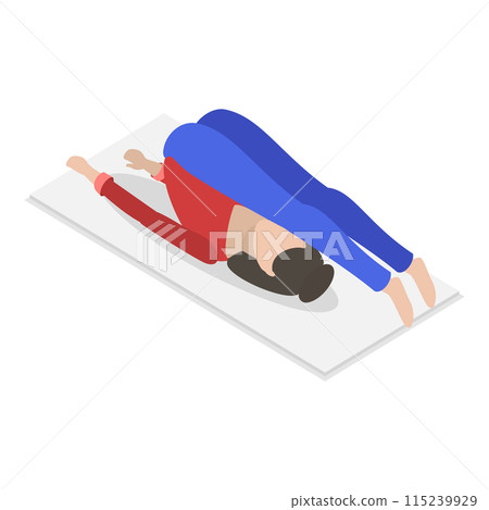 3D Isometric Flat Set of Fitness Scenes. Item 2 3D Isometric Flat Set of Fitness Scenes. Item 2 115239929