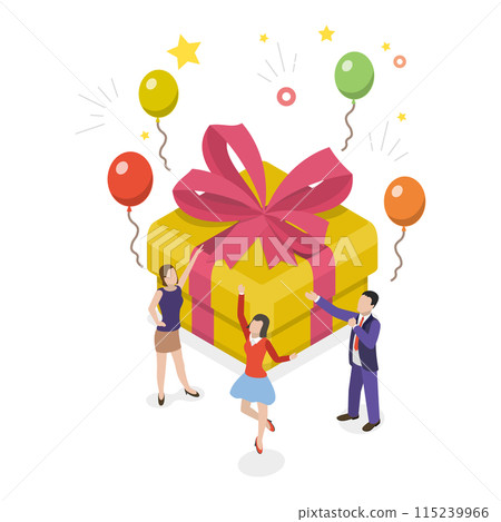 3D Isometric Flat Set of Hanging Out People. Item 3 3D Isometric Flat Set of Hanging Out People. Item 3 115239966