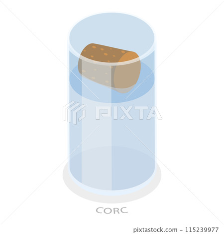 3D Isometric Flat Illustration of Buoyancy Force. Item 3 3D Isometric Flat Illustration of Buoyancy Force. Item 3 115239977