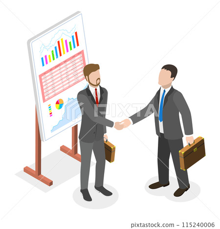 3D Isometric Flat Illustration of Trade Show. Item 1 3D Isometric Flat Illustration of Trade Show. Item 1 115240006