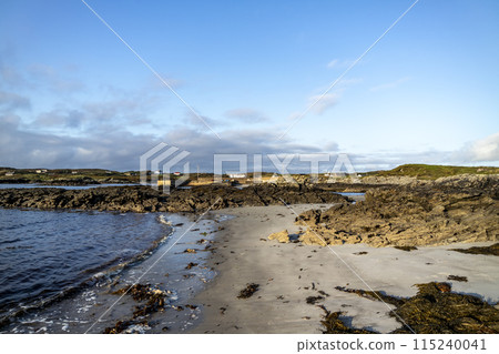 The beautiful coast at Rosbeg in County Donegal - Ireland. 115240041