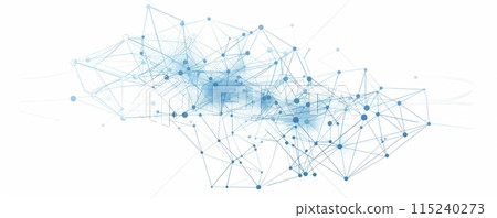 Dots connected with lines on white background. Information technology concept Dots connected with lines on white background. Information technology concept 115240273