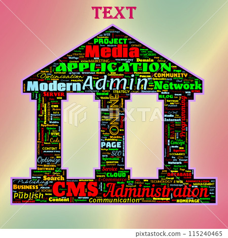 Word cloud of the CMS (ContentManagementSystem) Word cloud of the CMS (ContentManagementSystem) 115240465