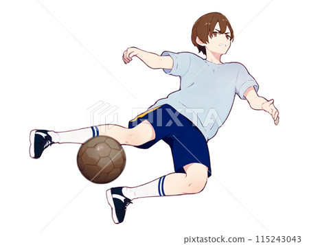 男孩射足球 115243043