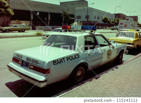 1980年代美國警車：舊金山BART警察（底片，褪色） 115243112