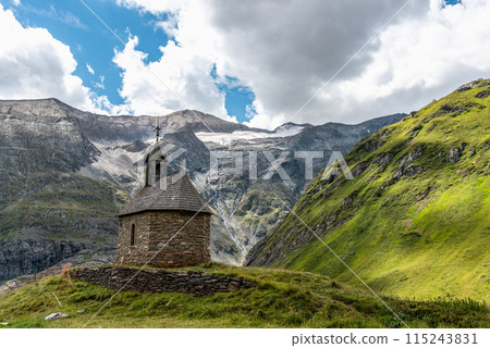 Small Chapel at the Grossglockner Mountain in the High Tauern National Park Small Chapel at the Grossglockner Mountain in the High Tauern National Park 115243831