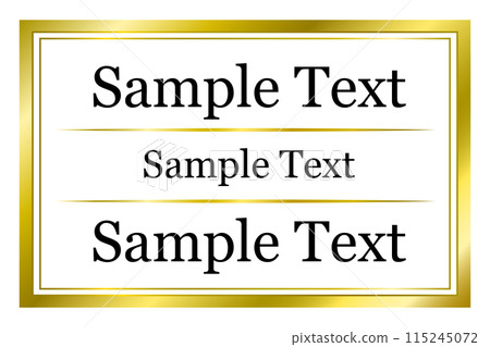 Gold frame. Gold frame background illustration material. 115245072