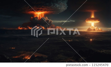 Powerful nuclear blasts in the night 115245470