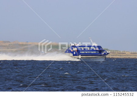 High-speed ship Jetfoil Submerged wing hydrofoil High-speed ship Jetfoil Submerged wing hydrofoil 115245532