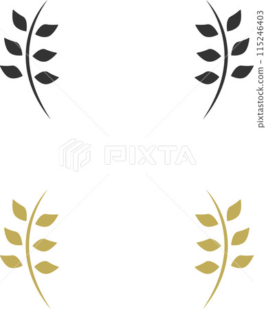 Leaf decorative frame set Leaf decorative frame set 115246403