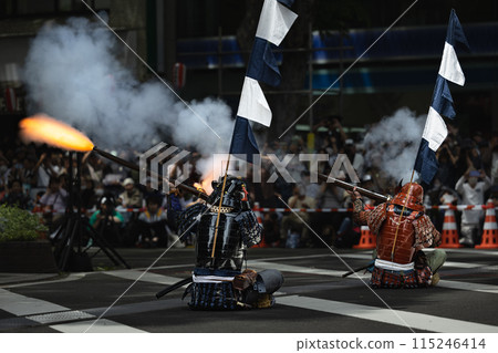 Sendai Aoba Festival Date Traditional Matchlock Demonstration Ceremony Matchlock Foam 115246414