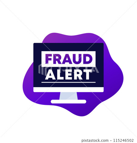 Fraud alert vector design for web 115246502