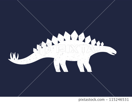dinosaur, stegosaurus vector illustration 115246531