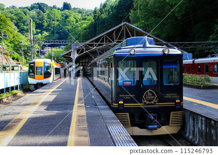 成人搭乘藍色列車～世界遺產「紀伊山地的聖地與參拜道」～吉野站～近鐵觀光特快【藍色交響樂】 115246793