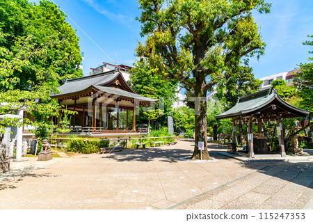 [東京] 鳩之森八幡宮，綠意盎然 115247353