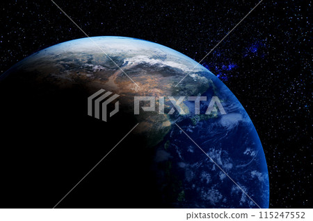 Realistic Earth illustration 115247552