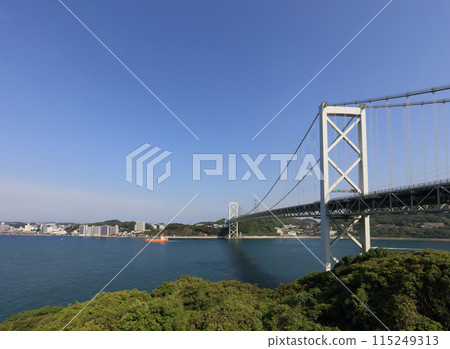 關門海峽的早晨(來自Mekari SA) 關門海峽的早晨(來自Mekari SA) 115249313